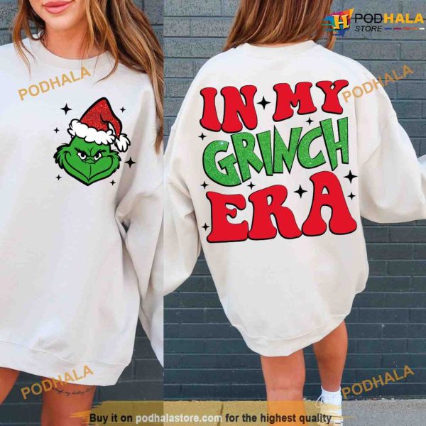 In My Grinch Era Christmas TShirt, Grinch Christmas Gifts