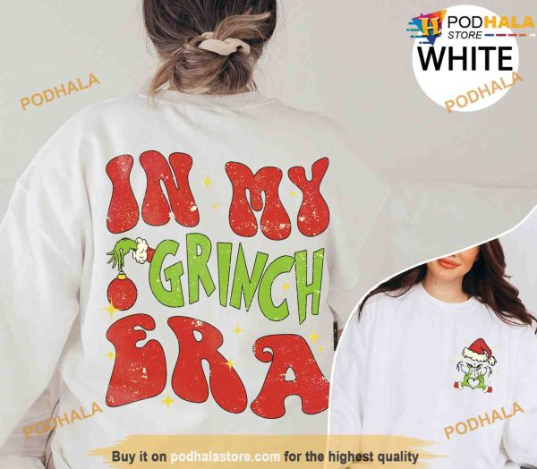 In My Grinch Era Sweatshirt, Grinch Christmas Hoodie, Grinch Gift Ideas