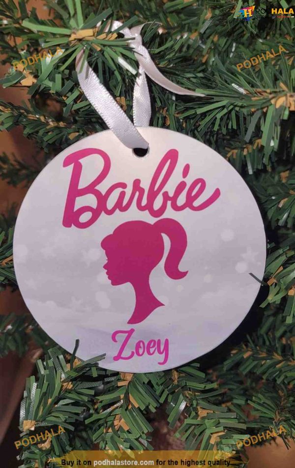 Inspired Barbie Christmas Ornament, Personalized Barbie Doll Design