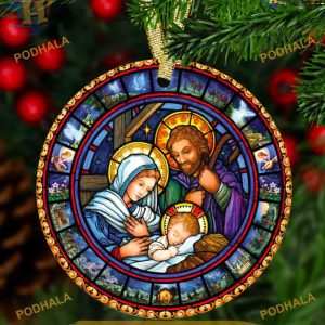 Jesus Born Baby Christian Ornament, Family Christmas Ornaments