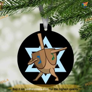 Jewish Hanukkah Christmas Ornament, Personalized Family Ornaments