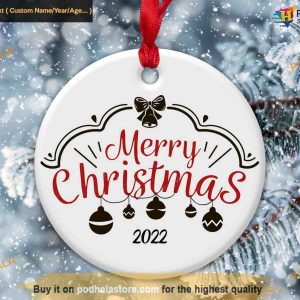 Jingle Bell Christmas Ornament, Personalized Family Christmas Ornaments