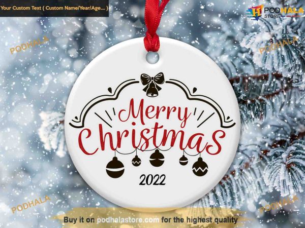 Jingle Bell Christmas Ornament, Personalized Family Christmas Ornaments