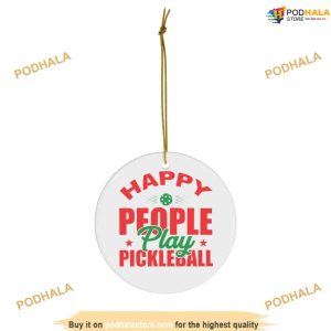 Joyful Pickleball Players Ornament, Friends Christmas Ornaments