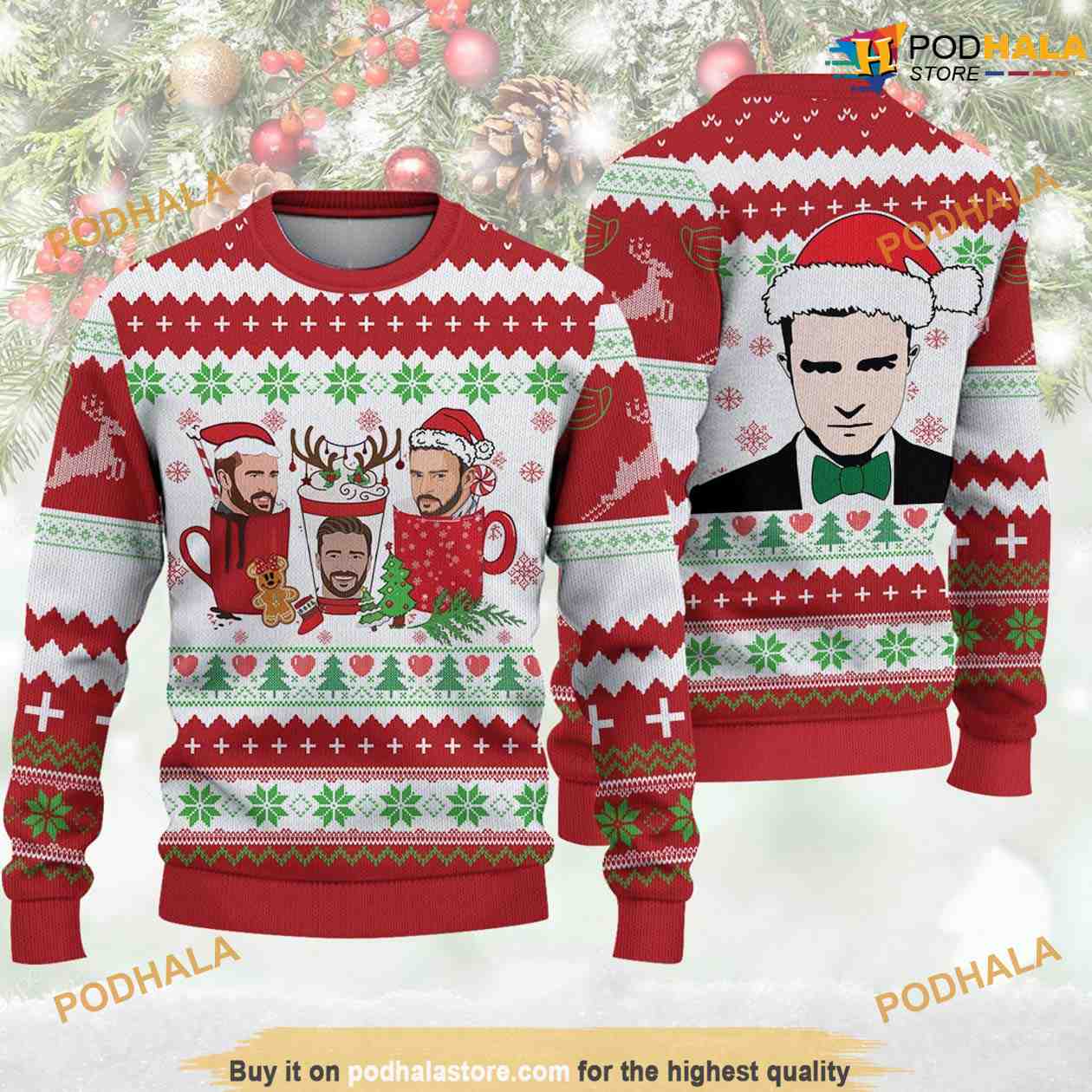 San Francisco 49ers Dog Family Holiday Ugly Sweater