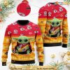 Kansas City Chiefs Baby Yoda 3D NFL Football Ugly Christmas Sweater