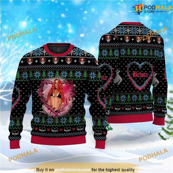 Karol G Bichota Karol G Christmas 3D Funny Ugly Sweater