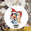Kid's BlueyDad 2023 Ornament, Custom Dog Christmas Decor