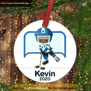 Kids' Hockey Festive Decor, Family Christmas Ornaments
