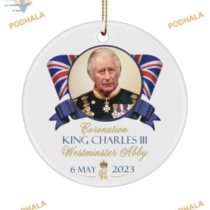 King Charles III 2023 Ornament, Family Christmas Ornaments