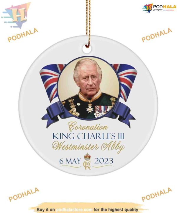 King Charles III 2023 Ornament, Family Christmas Ornaments