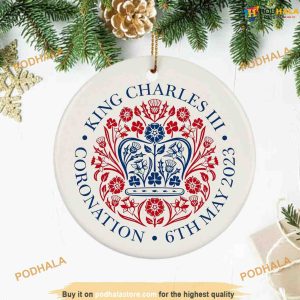 King Charles III Coronation Ornament, Family Tree Decoration