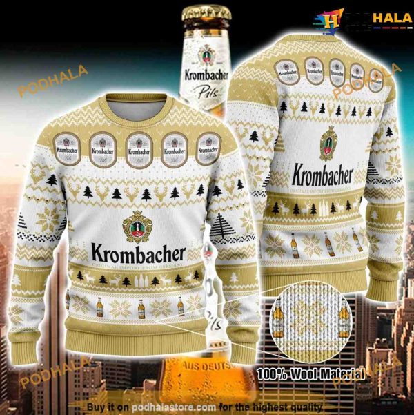 Krombacher Christmas 3D Funny Ugly Sweater