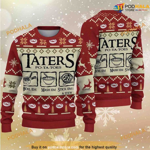 LOTR Taters Potatoes Friends Christmas Sweater