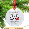 Lab Rule 2 Hot Glass Looks Just Like Cold Glass Ceramic Ornament