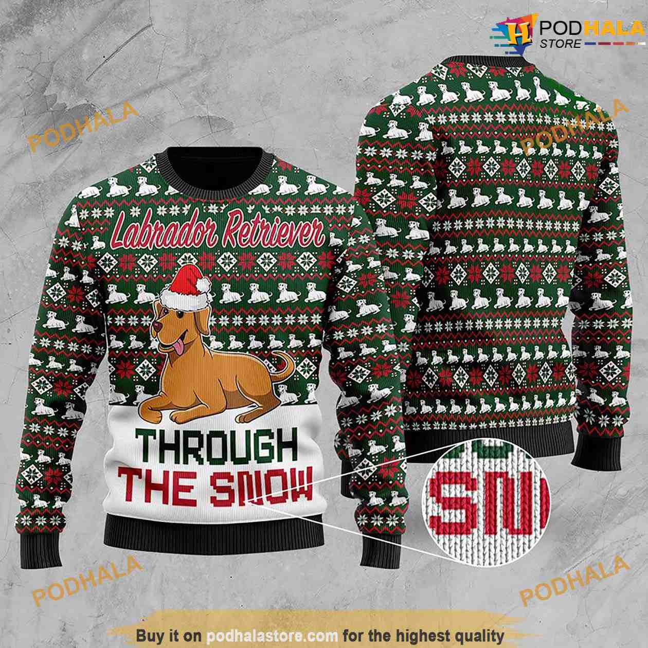 Eagle Christmas Light Ugly Christmas Sweater - Anynee