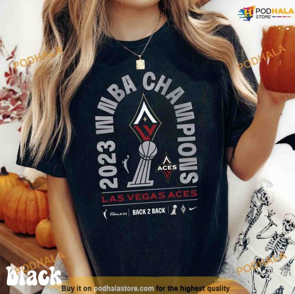 Las Vegas Aces Back 2 Back Shirt, 2023 WNBA Champions Shirt