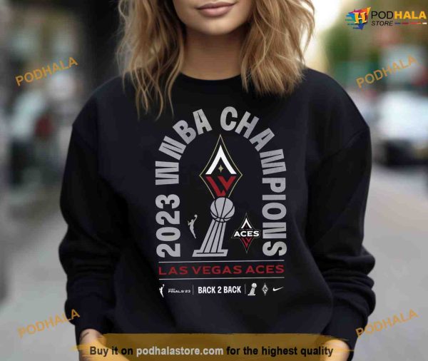 Las Vegas Aces Back 2 Back Shirt, 2023 WNBA Champions Shirt
