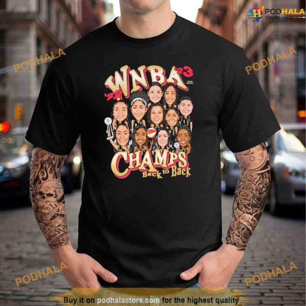 Las Vegas Aces WNBA 2023 Champs back to back Shirt