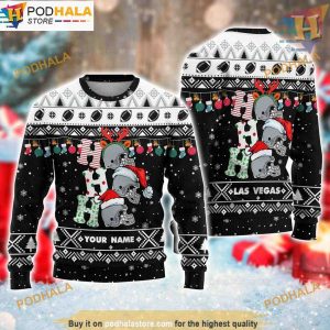 Las Vegas Customized 3D Christmas Sweater, Family Ugly Christmas Sweater