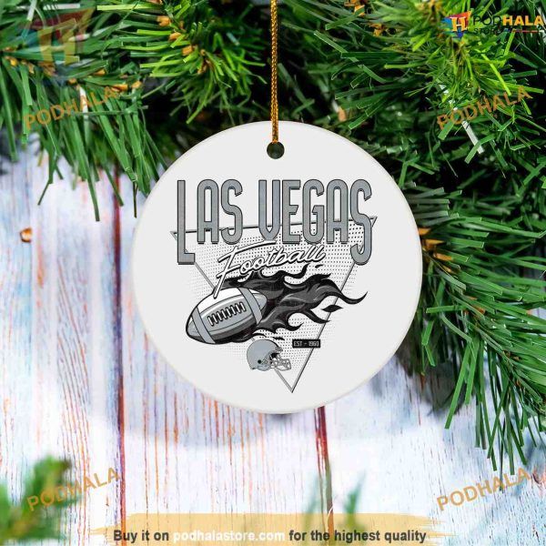 Las Vegas Football Christmas Ornament, Custom Family Ornaments