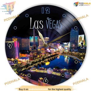 Las Vegas Vinyl Clock, Family Christmas Tree Ornaments