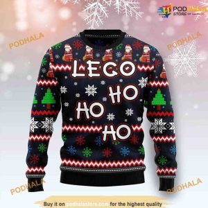 Lego Hohoho Santa And Christmas Pine Tree Funny Xmas Sweater