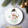 Let it Snow Christmas Ornament, Family Tree Decoration