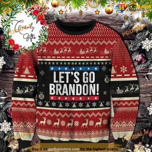 Let's Go Brandon Christmas Vacation Sweater