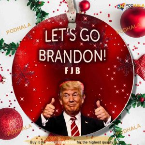 Let's Go Brandon Festive Christmas Ornament, Family Tree Decoration