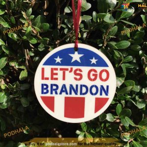 Lets Go Brandon Festive Ornament, Family Christmas Ornaments
