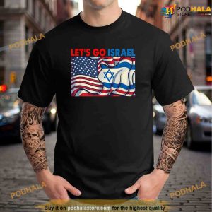 Lets Go Israel VIntage Flag Political Shirt