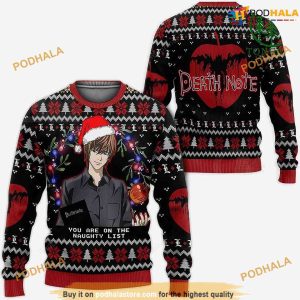 Light Yagami Christmas 3D Cute Ugly Christmas Sweater