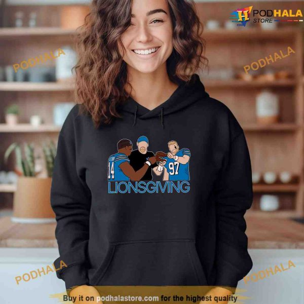 LionsThanksgiving Shirt, Sweatshirt, Hoodie For Detroit Lions Fans