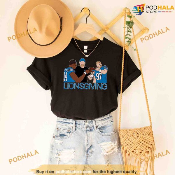 LionsThanksgiving Shirt, Sweatshirt, Hoodie For Detroit Lions Fans
