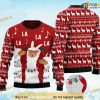 Llama Christmas Three Llamas Singing Christmas Red Funny Xmas Sweater