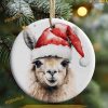 Llama Festive Christmas Ornament, Family Tree Decoration