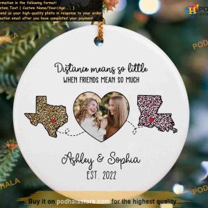 Long Distance Besties Personalized and Personalized Family Ornaments