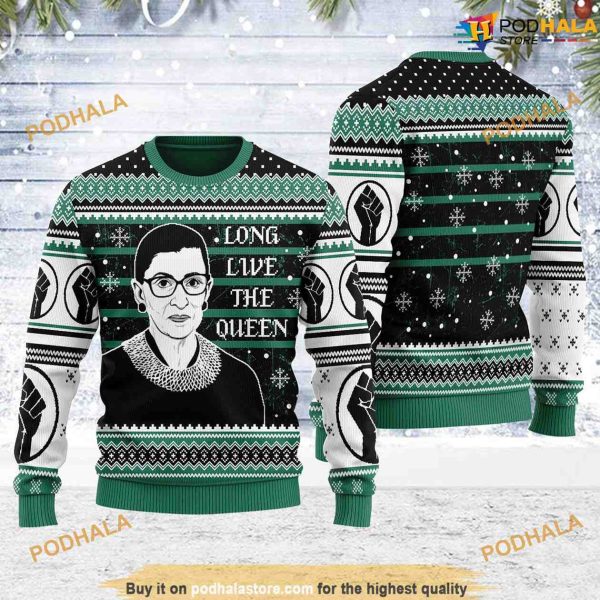 Long Live The Queen Cute Ugly Christmas Sweater