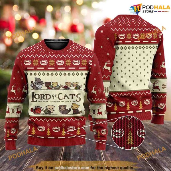 Lord Of Cats Christmas Family Ugly Christmas Sweater