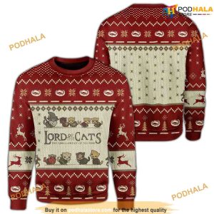 Lord Of Cats Woolen 3D Cute Ugly Christmas Sweater
