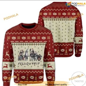 Lord of the Rings The Fellowship Christmas 3D Family Ugly Christmas Sweater