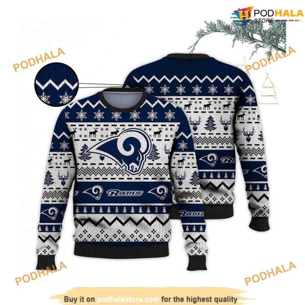 Los Angeles Football Family Ugly Christmas Sweater