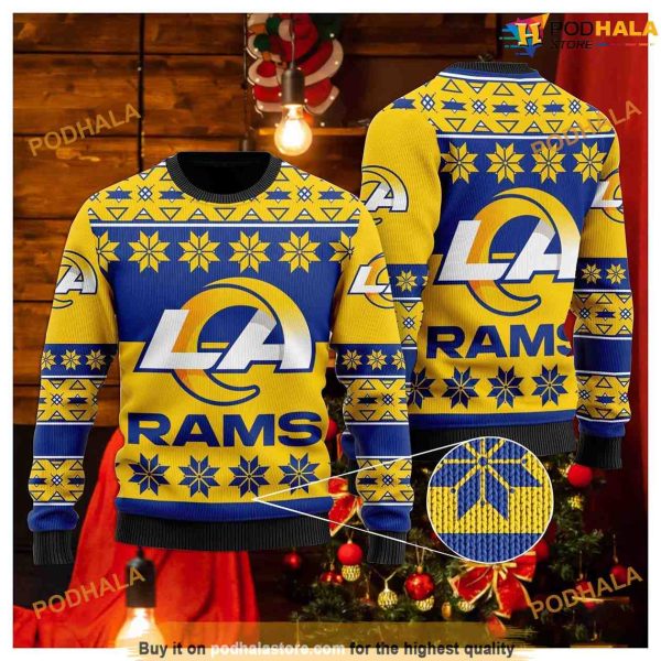 Los Angeles Football qeQ Family Ugly Christmas Sweater