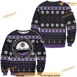 Lotr Ring Language 3D Friends Christmas Sweater