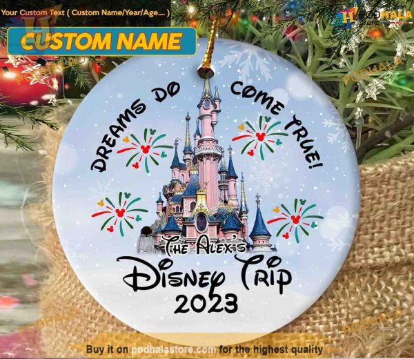 Magic Castle Trip Ornament 2023, Family Christmas Keepsake
