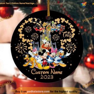 Magic Kingdom Mickey & Friends Ornament, Personalized Family Christmas Ornaments