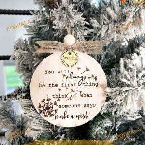 Make a Wish Memorial Christmas Ornament, Family Tree Decoration