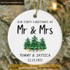 Married Couple's First Christmas Ornament, Celebratory Keepsake