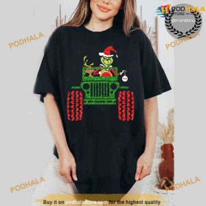 Marry Grinchmas Shirt Grinch Jeep Christmas Sweatshirt 2